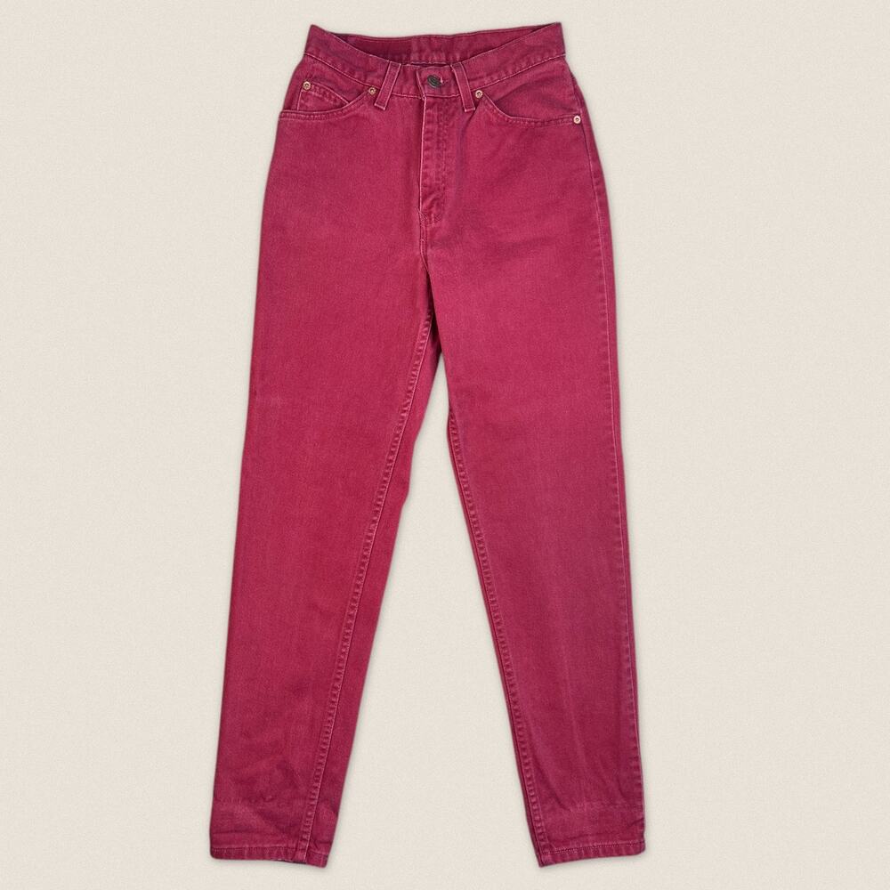 Vintage 90s Red 912 Levi’s Jeans - Slim Fit Tapered Leg - Size 26 x 30 - Picture 3 of 8